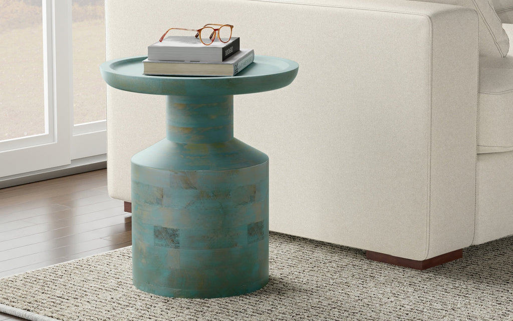Haynes Wooden Accent Table in Mango