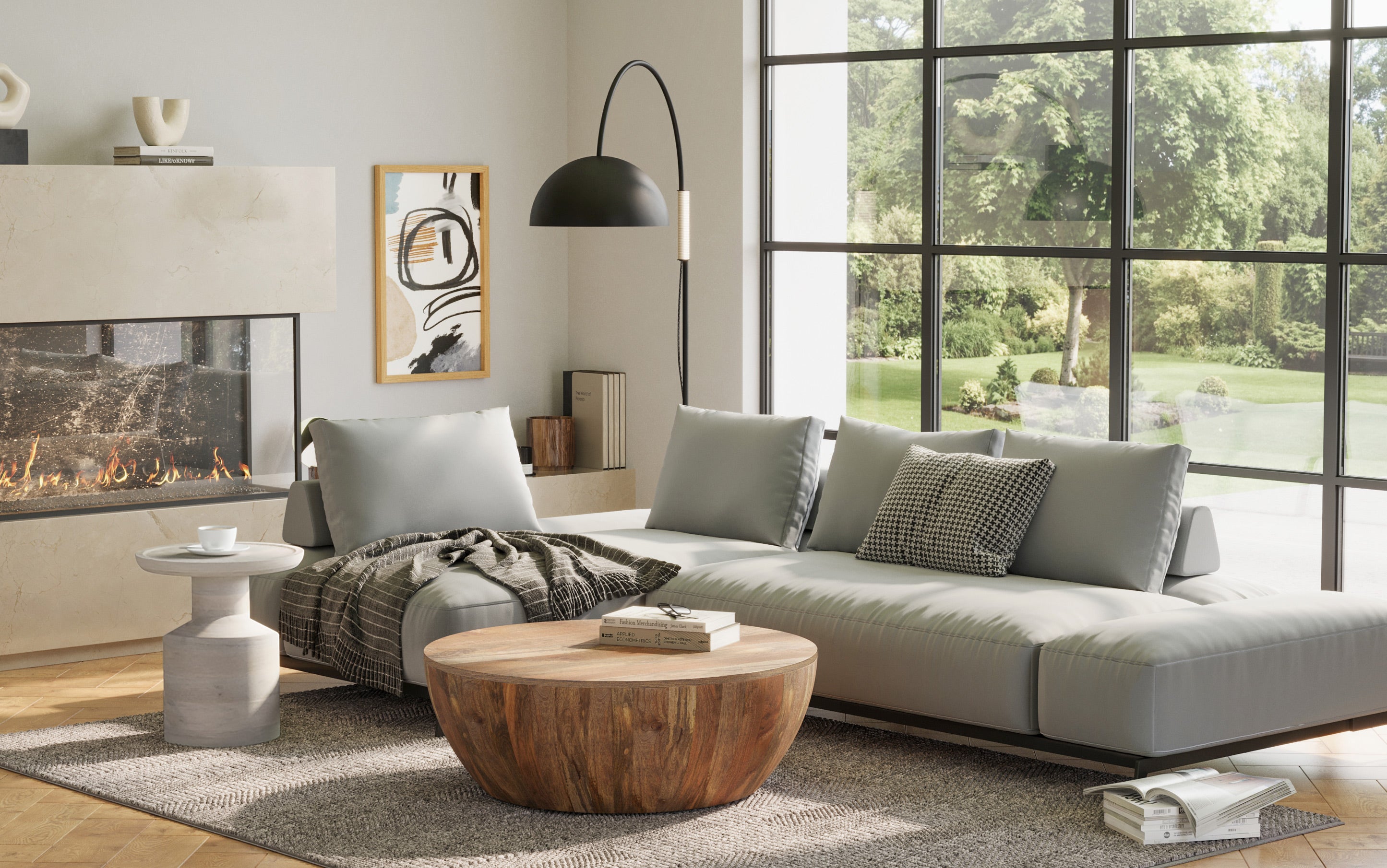 Haynes Wooden Accent Table in Mango