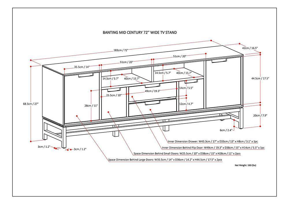 Banting 72 inch TV Stand