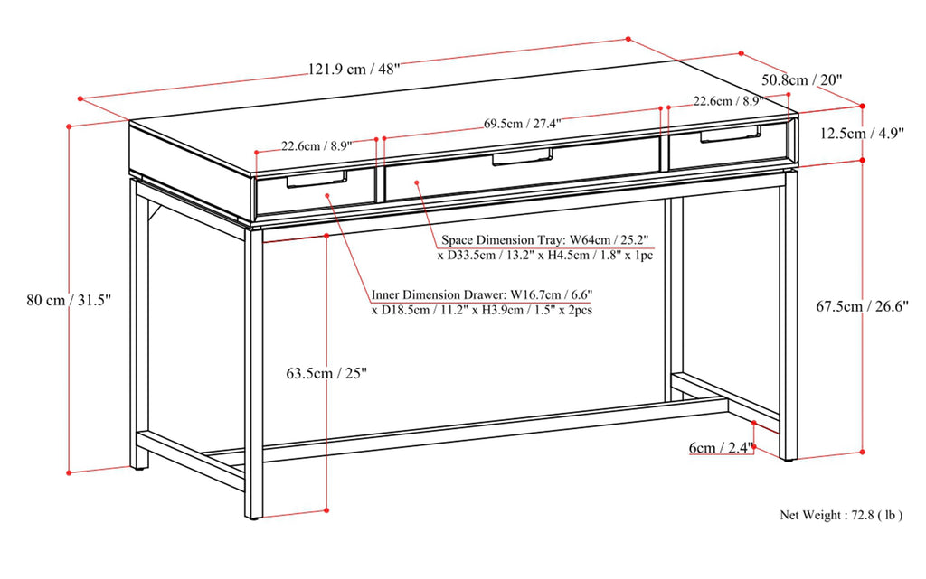 Banting Mid Century Small Desk