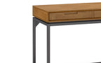 Banting Mid Century Wide Desk in Rubberwood