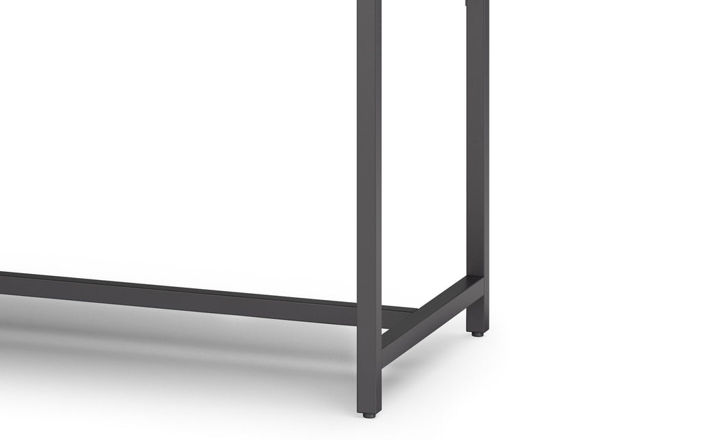 Banting Mid Century Wide Desk in Rubberwood