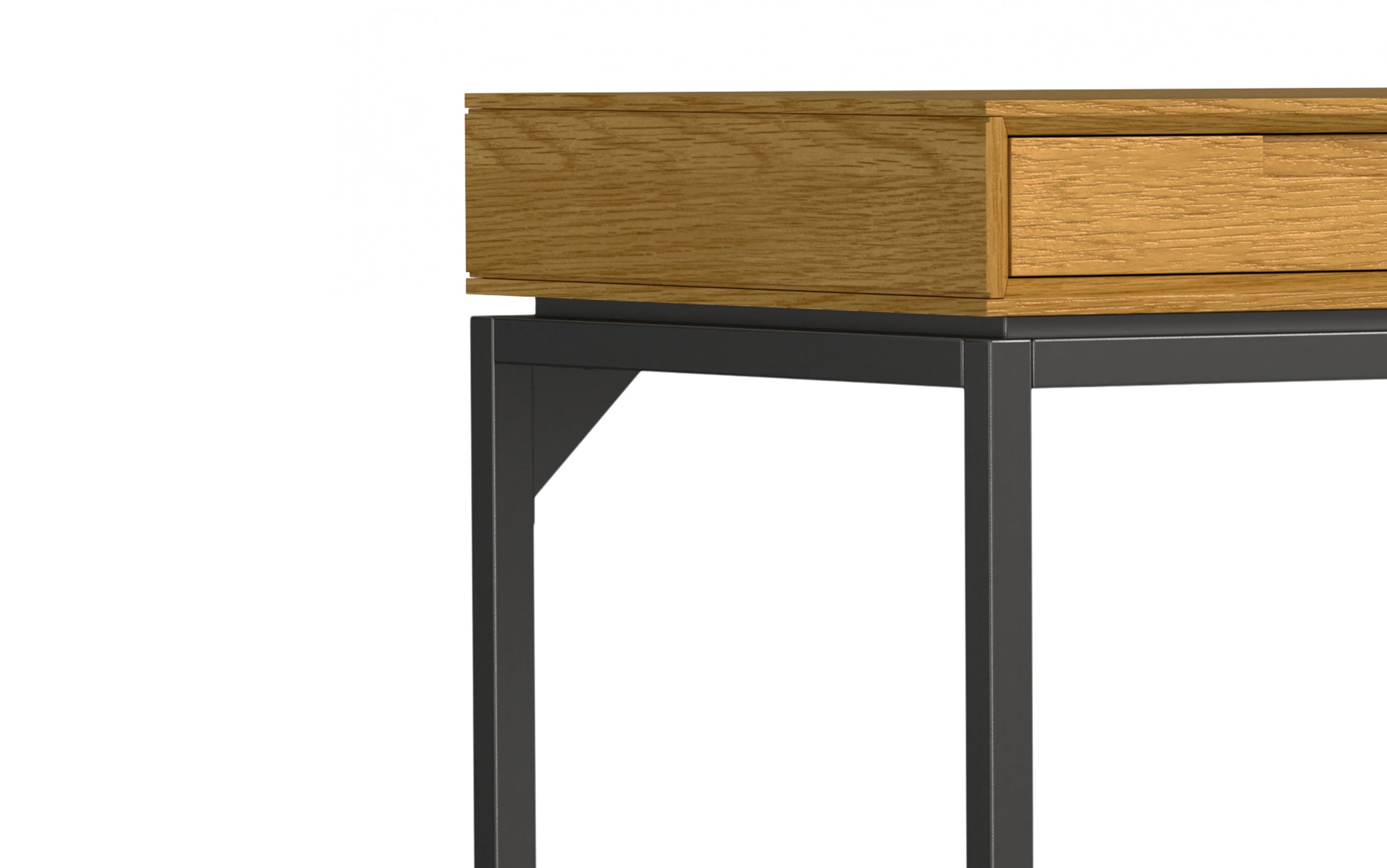 Banting Mid Century Wide Desk in Oak