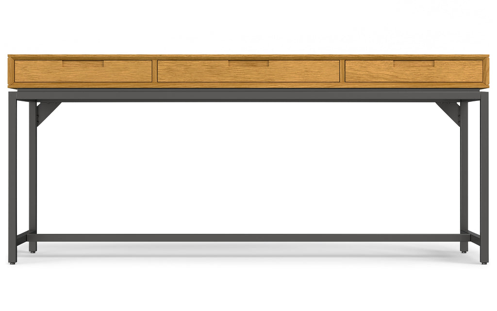 Banting Mid Century Wide Desk in Oak