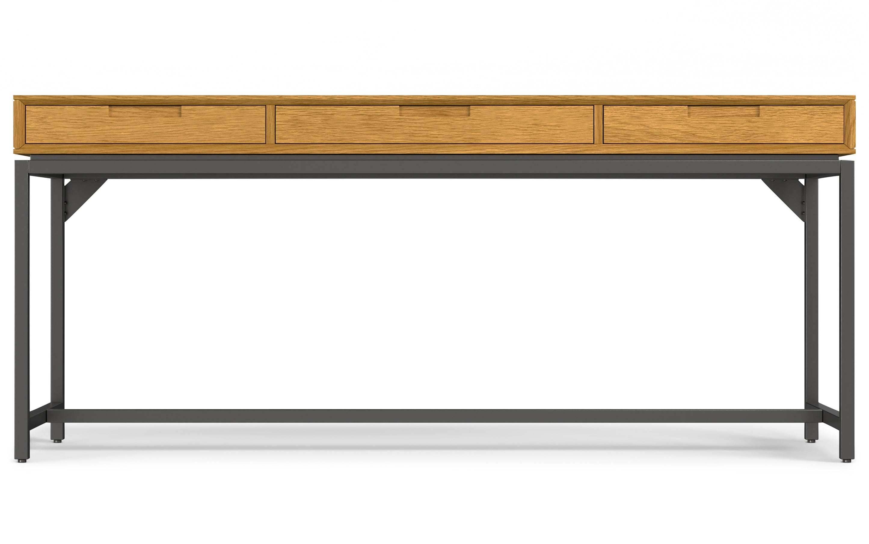 Banting Mid Century Wide Desk in Oak