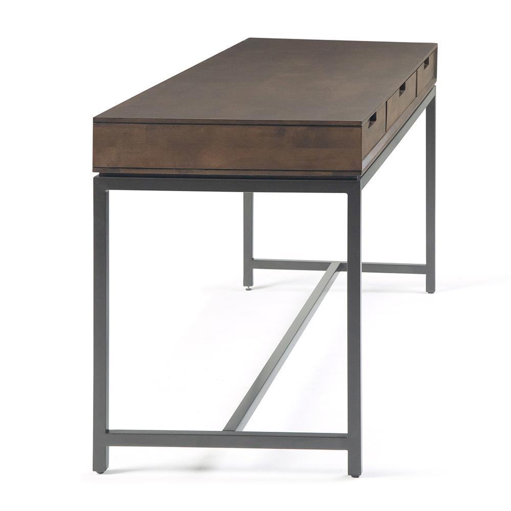 Banting Mid Century Wide Desk in Rubberwood
