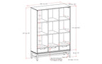 Banting 9 Cube Bookcase with Drawers