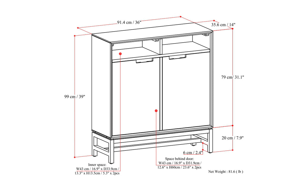 Banting Entryway Storage Cabinet