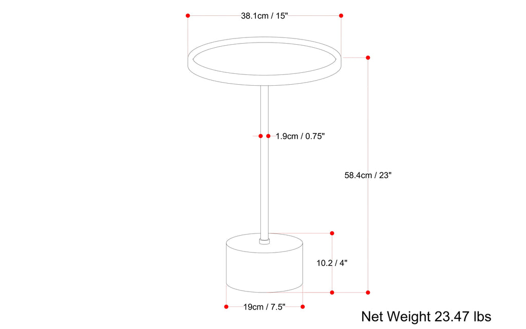 Becker Side Table in Acacia