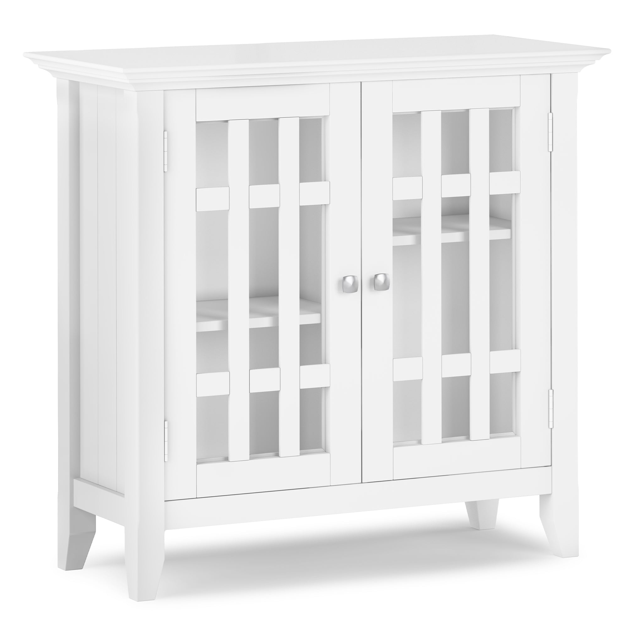 Bedford Low Storage Media Cabinet in White