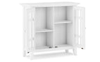 Bedford Low Storage Media Cabinet in White