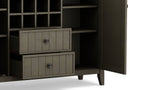 Bedford Sideboard Buffet and Wine Rack in Farmhouse Grey
