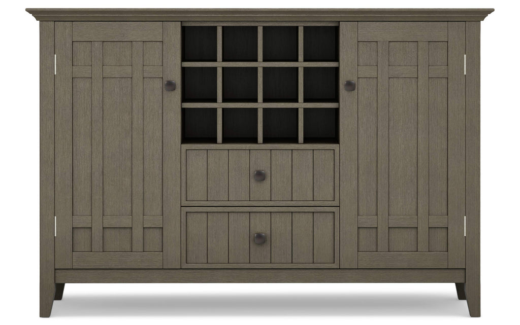 Bedford Sideboard Buffet and Wine Rack in Farmhouse Grey