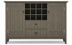 Bedford Sideboard Buffet and Wine Rack in Farmhouse Grey