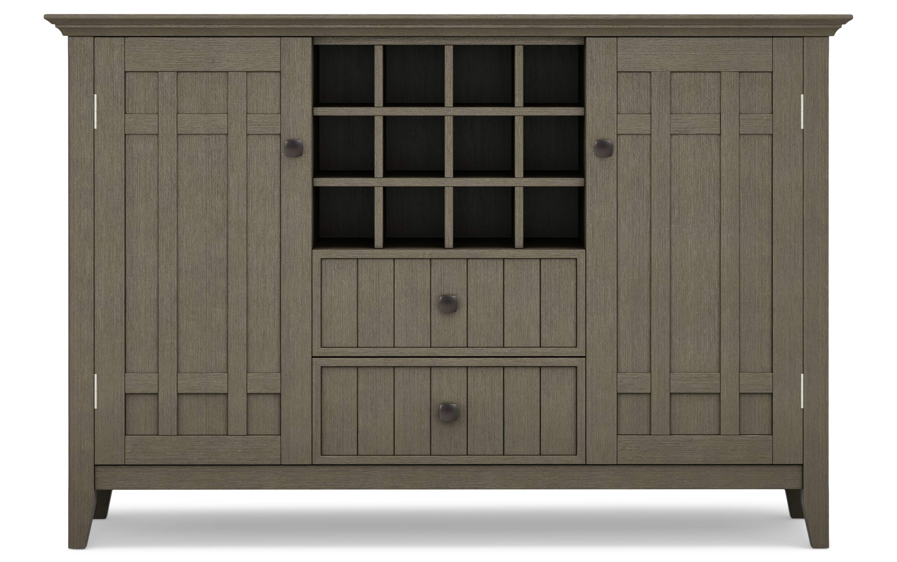 Bedford Sideboard Buffet and Wine Rack in Farmhouse Grey