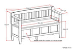 Brooklyn Entryway Storage Bench