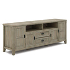 Burlington 72 inch TV Stand in Distressed Grey