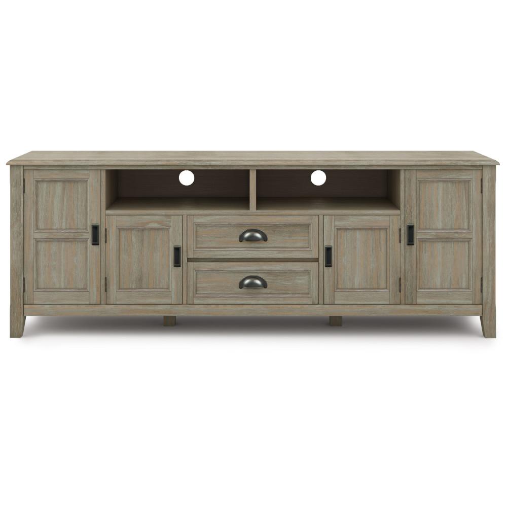 Burlington 72 inch TV Stand in Distressed Grey