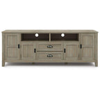 Burlington 72 inch TV Stand in Distressed Grey