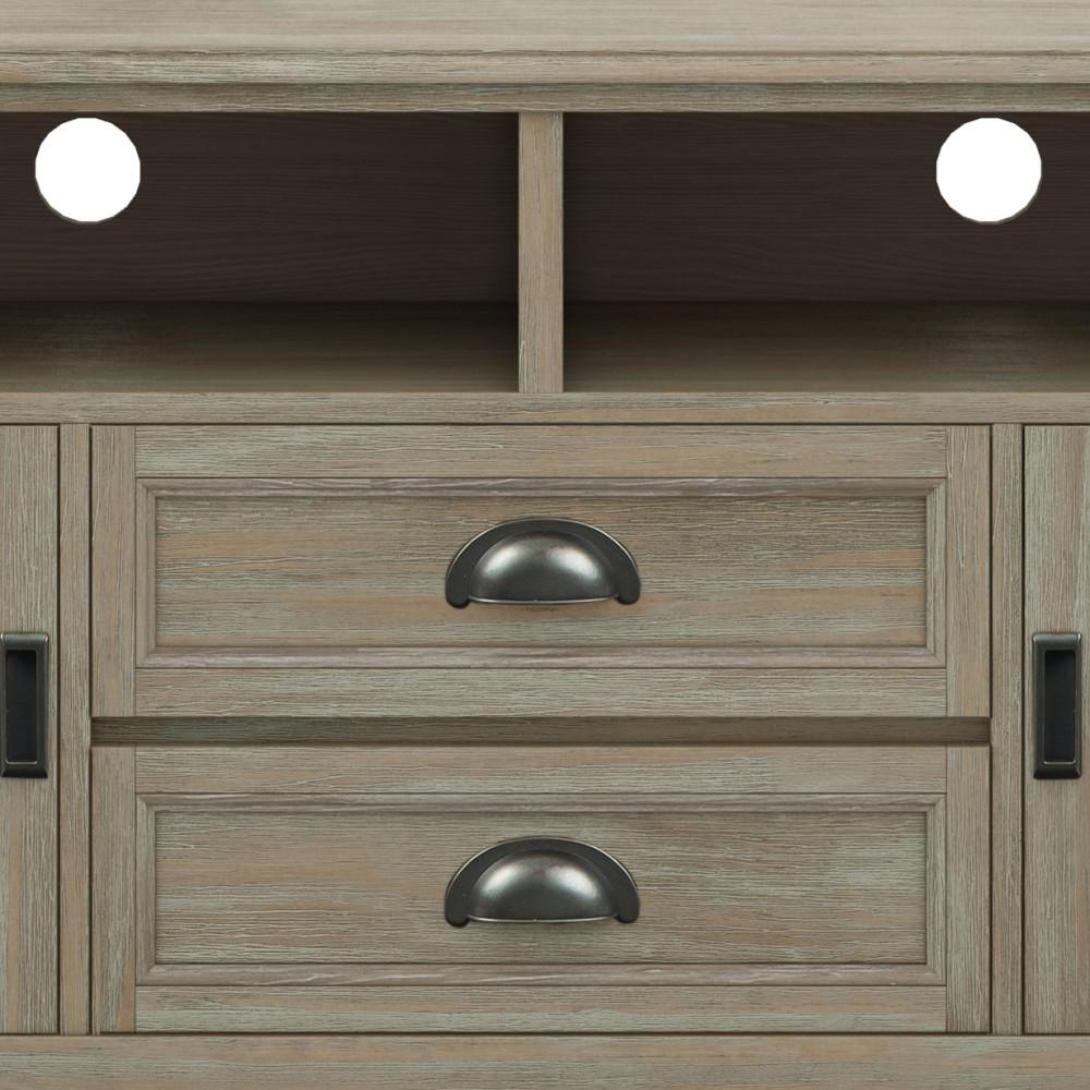 Burlington 72 inch TV Stand in Distressed Grey