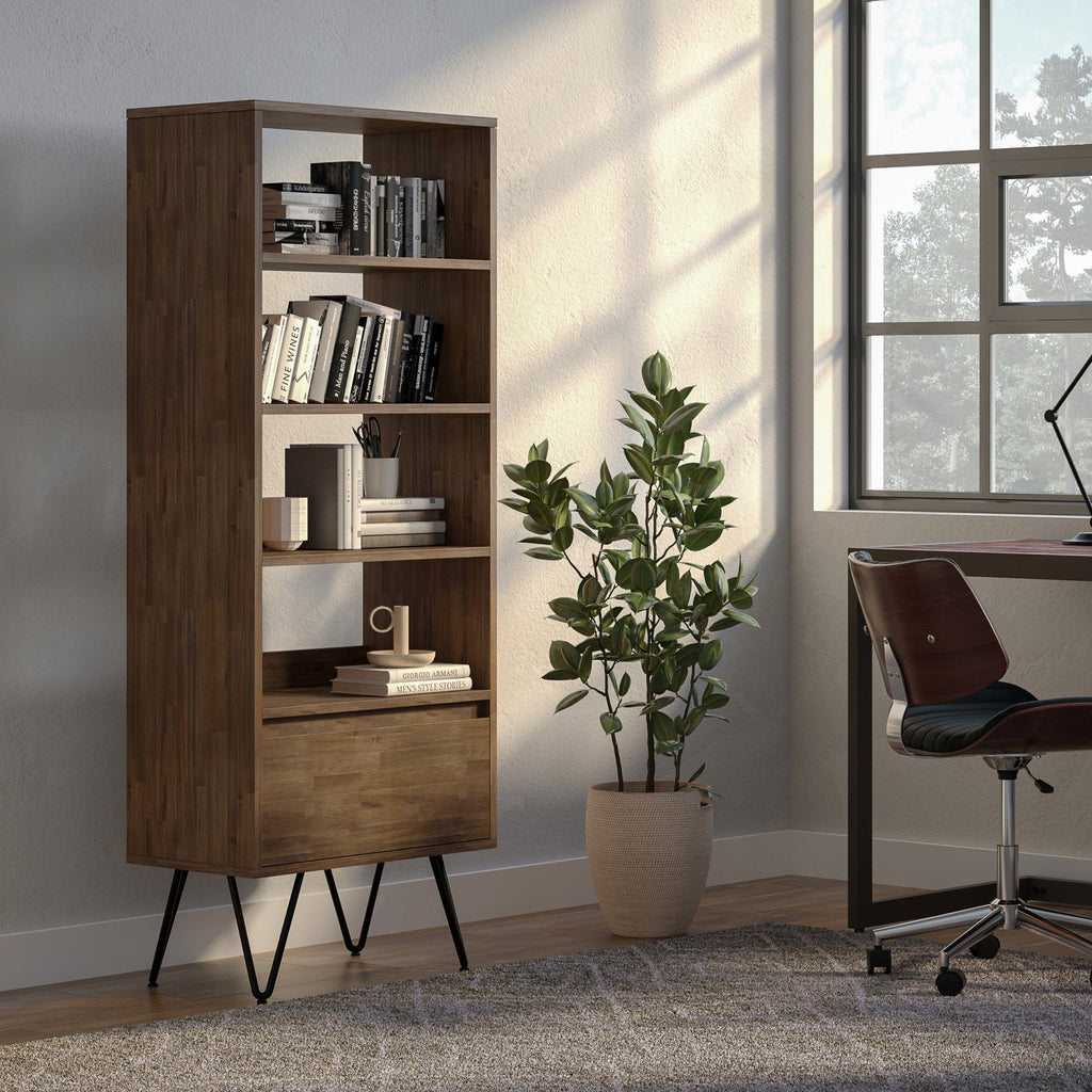 Chase Tall Bookcase in Acacia