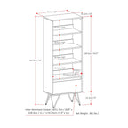 Chase Tall Bookcase in Acacia