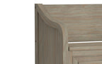 Connaught Entryway Storage Bench in Distressed Grey
