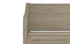Connaught Entryway Storage Bench in Distressed Grey
