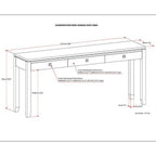 Cosmopolitan Wide Console Table