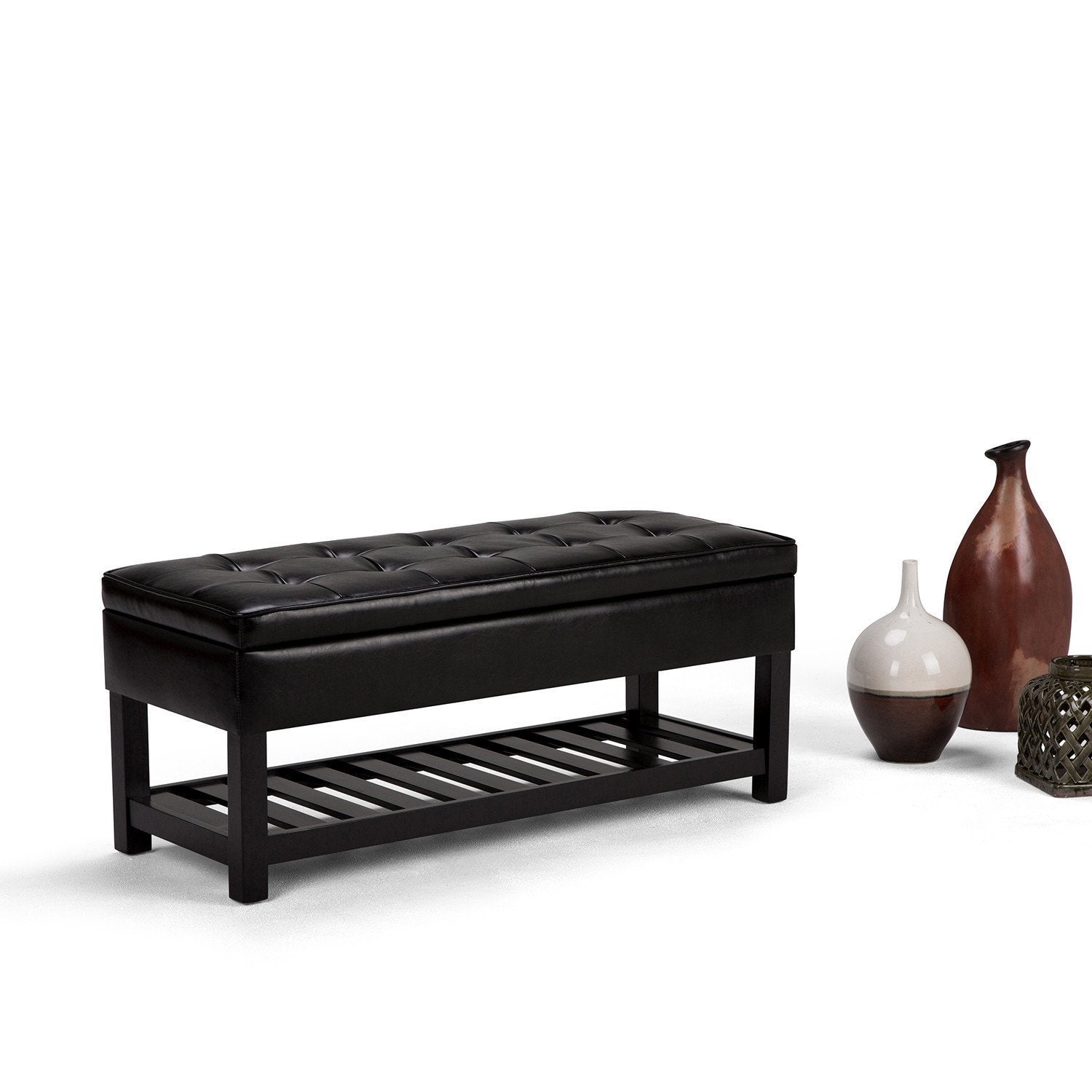 Cosmopolitan Ottoman Bench in Vegan Leather
