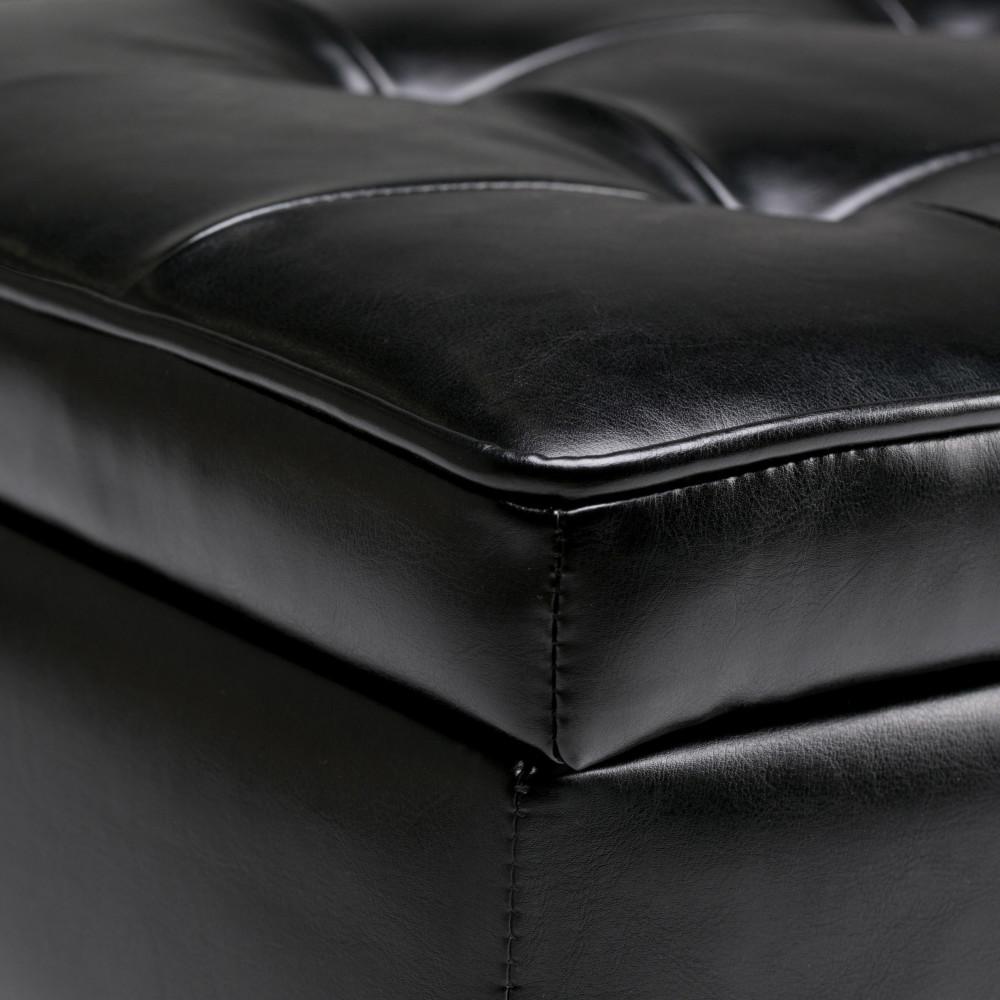 Cosmopolitan Ottoman Bench in Vegan Leather