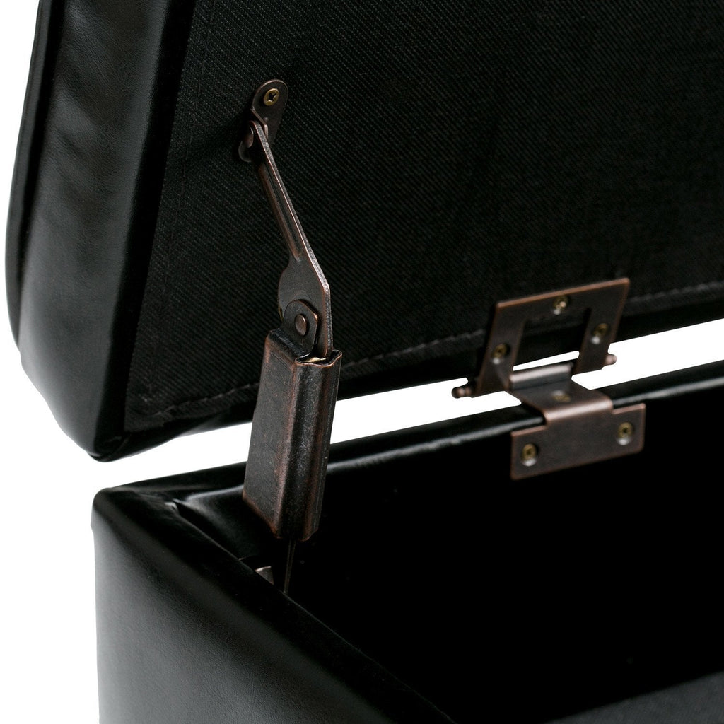 Cosmopolitan Ottoman Bench in Vegan Leather