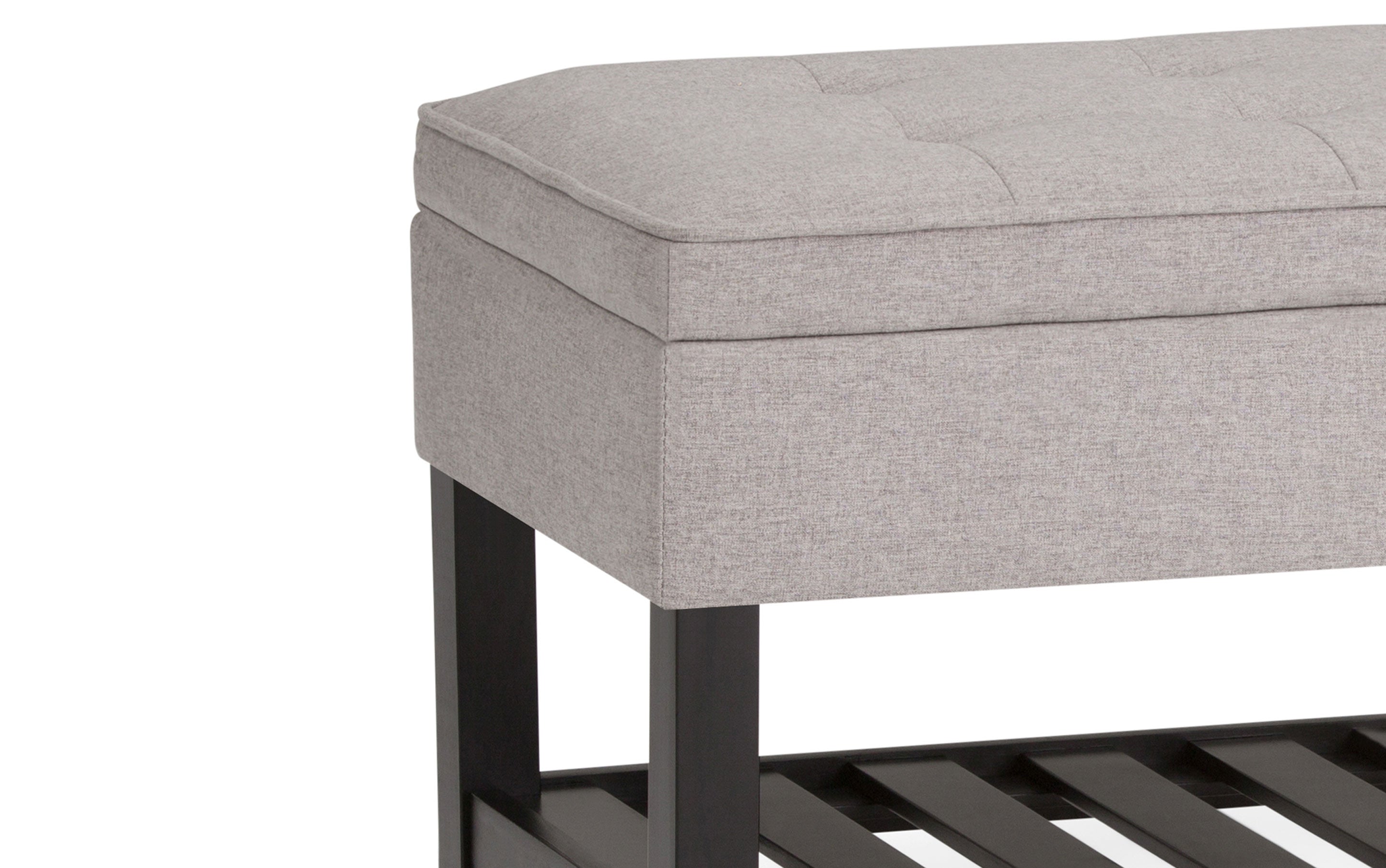 Cosmopolitan Ottoman Bench in Linen