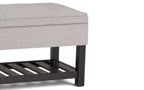 Cosmopolitan Ottoman Bench in Linen