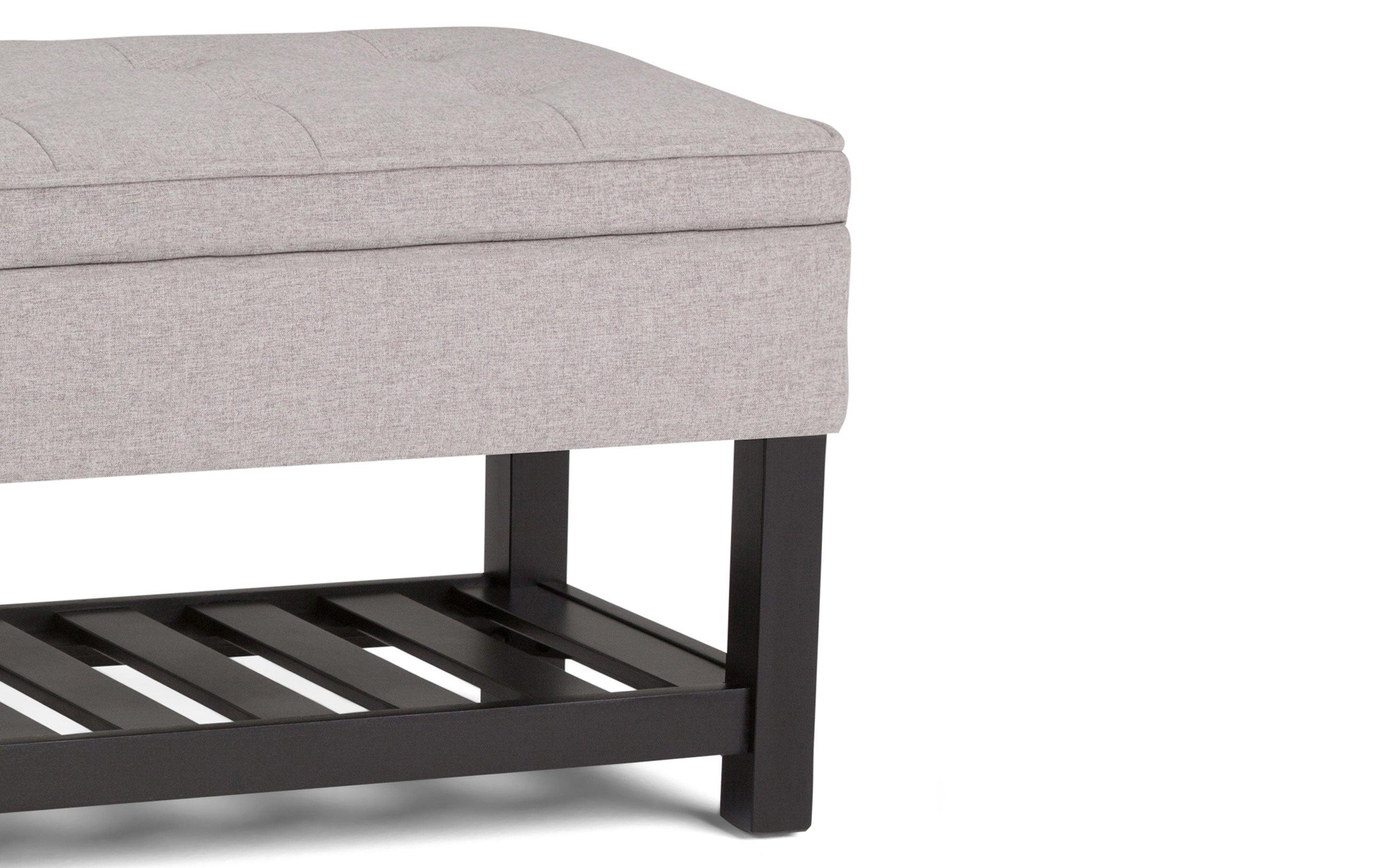 Cosmopolitan Ottoman Bench in Linen