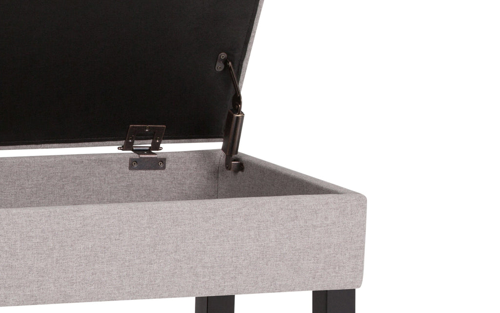 Cosmopolitan Ottoman Bench in Linen