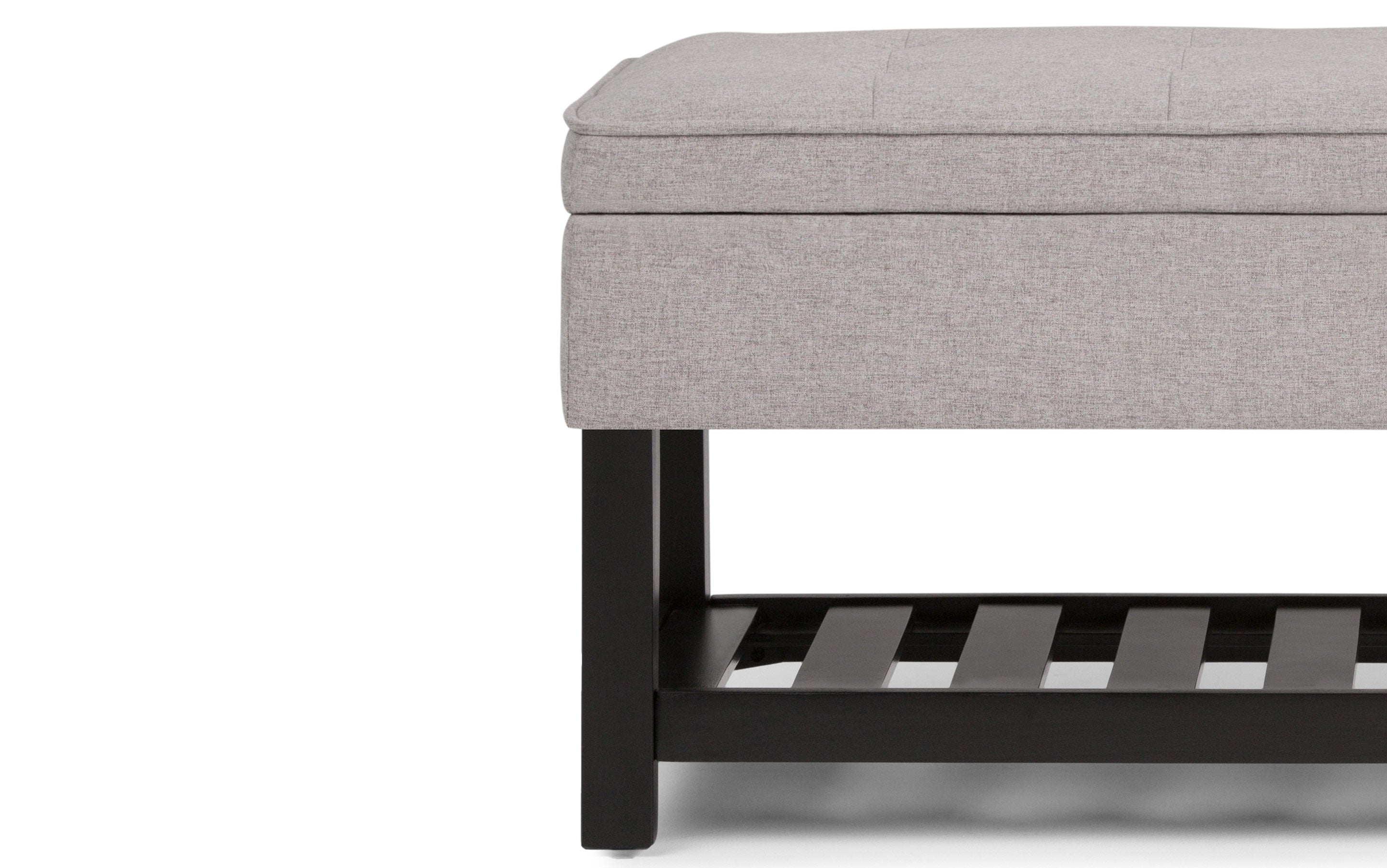 Cosmopolitan Ottoman Bench in Linen