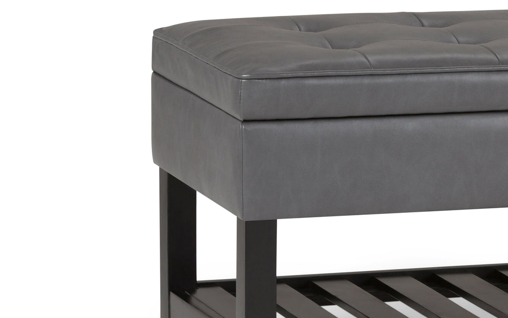 Cosmopolitan Ottoman Bench in Vegan Leather
