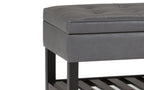 Cosmopolitan Ottoman Bench in Vegan Leather
