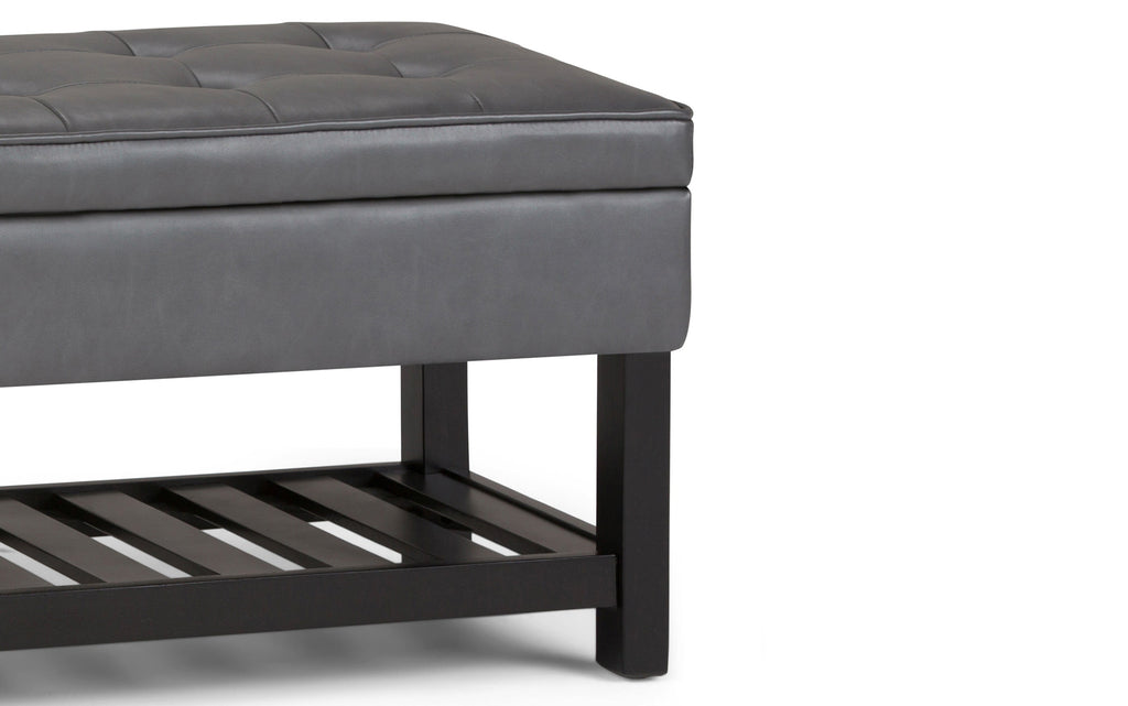 Cosmopolitan Ottoman Bench in Vegan Leather