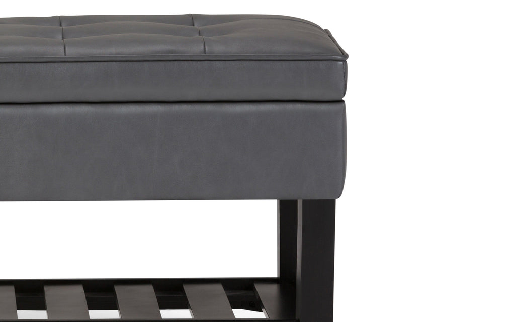 Cosmopolitan Ottoman Bench in Vegan Leather