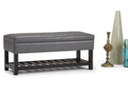 Cosmopolitan Ottoman Bench in Vegan Leather