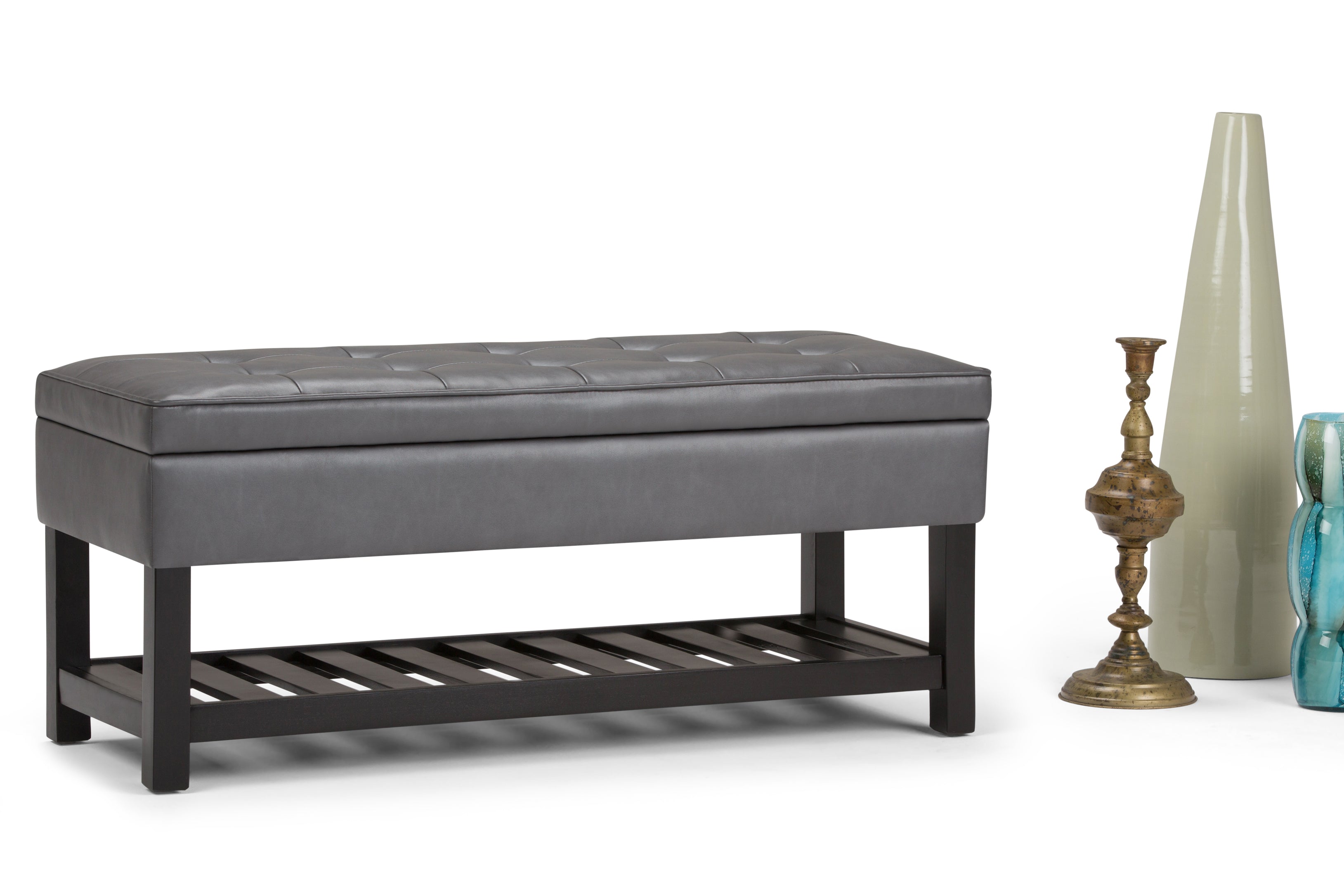 Cosmopolitan Ottoman Bench in Vegan Leather