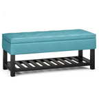 Cosmopolitan Ottoman Bench in Soft Blue