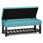 Cosmopolitan Ottoman Bench in Soft Blue
