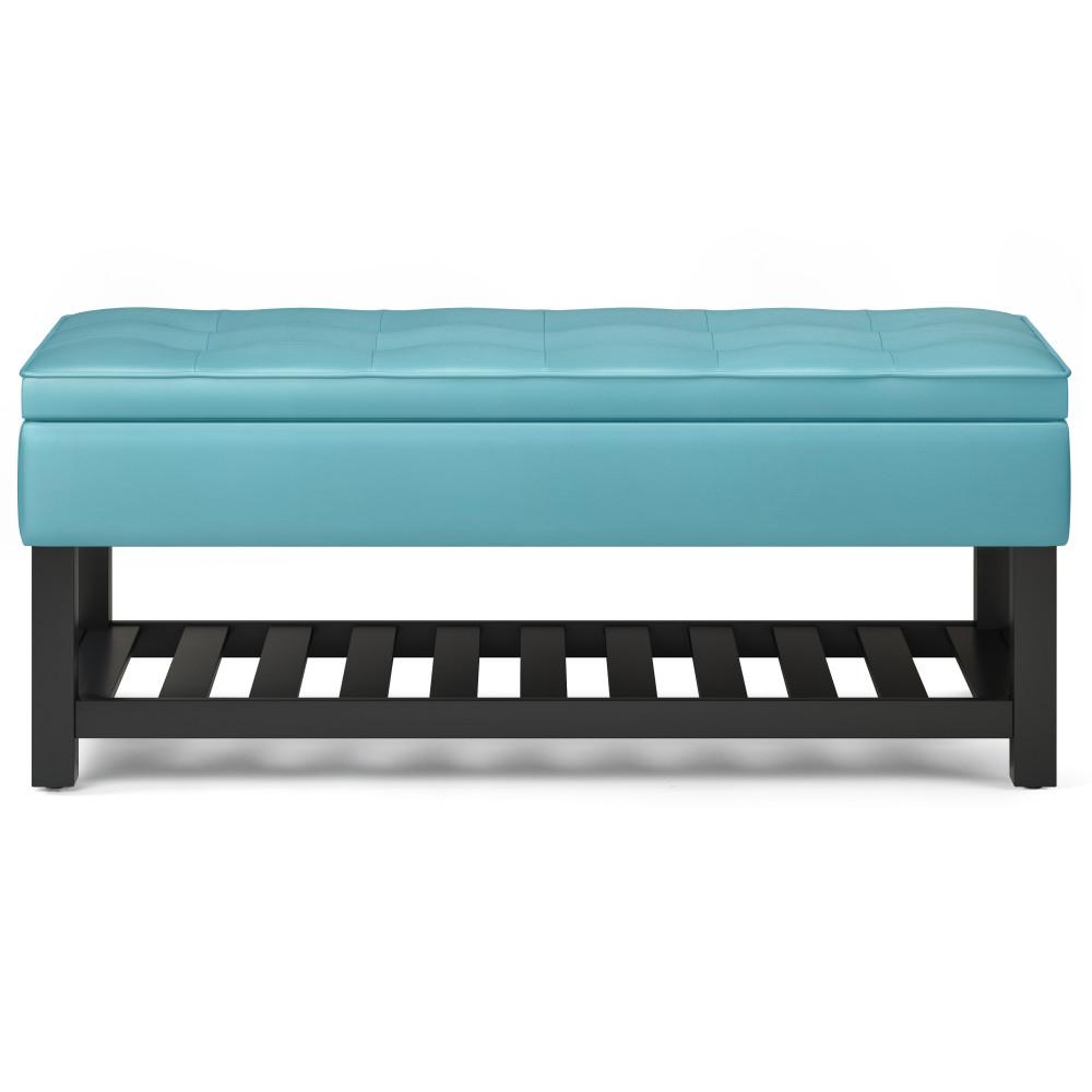 Cosmopolitan Ottoman Bench in Soft Blue