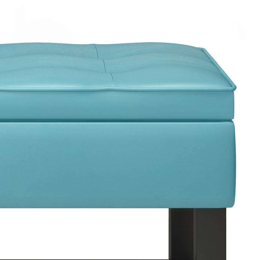 Cosmopolitan Ottoman Bench in Soft Blue