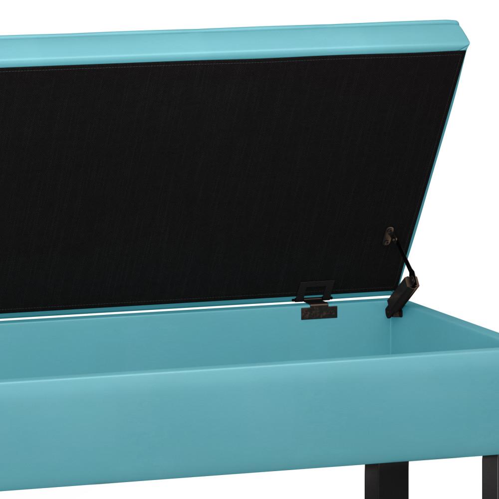 Cosmopolitan Ottoman Bench in Soft Blue