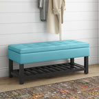 Cosmopolitan Ottoman Bench in Soft Blue