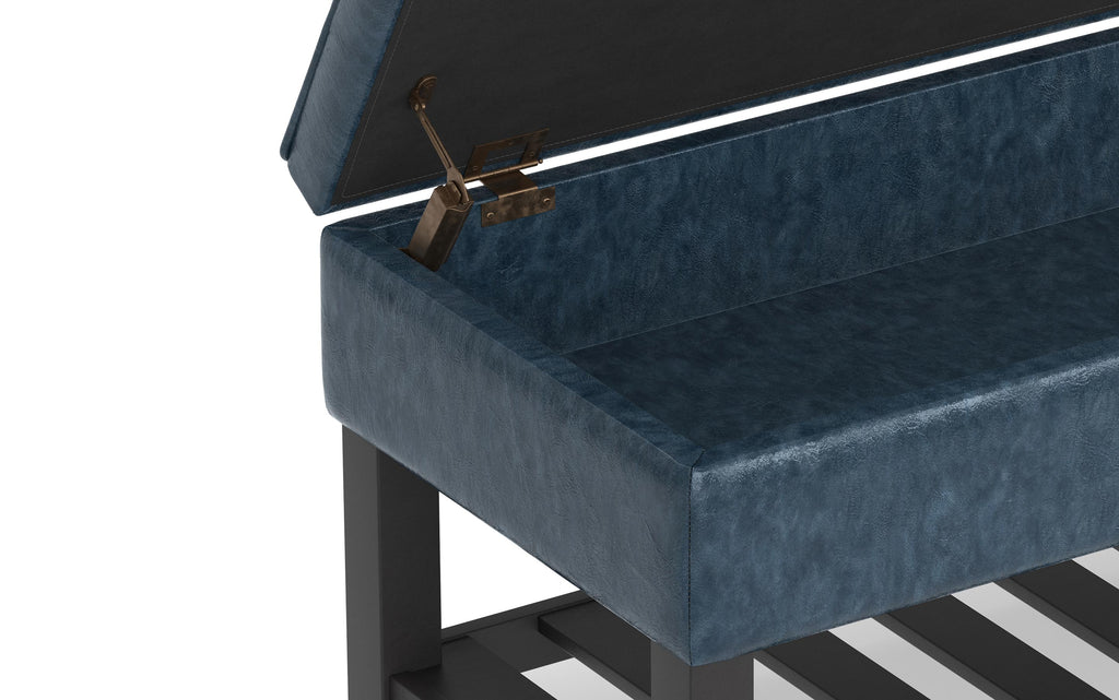 Cosmopolitan Ottoman Bench in Vegan Leather
